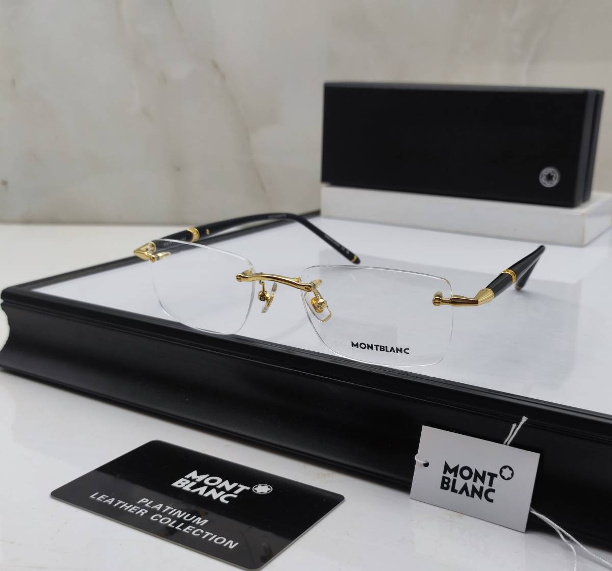 Mont Blanc Golden Luxury Sunglasses-0