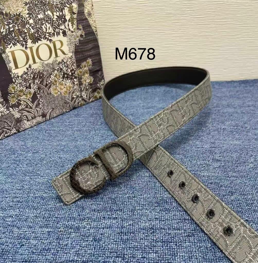 Dior Black Premium Quality Leather Belt-0