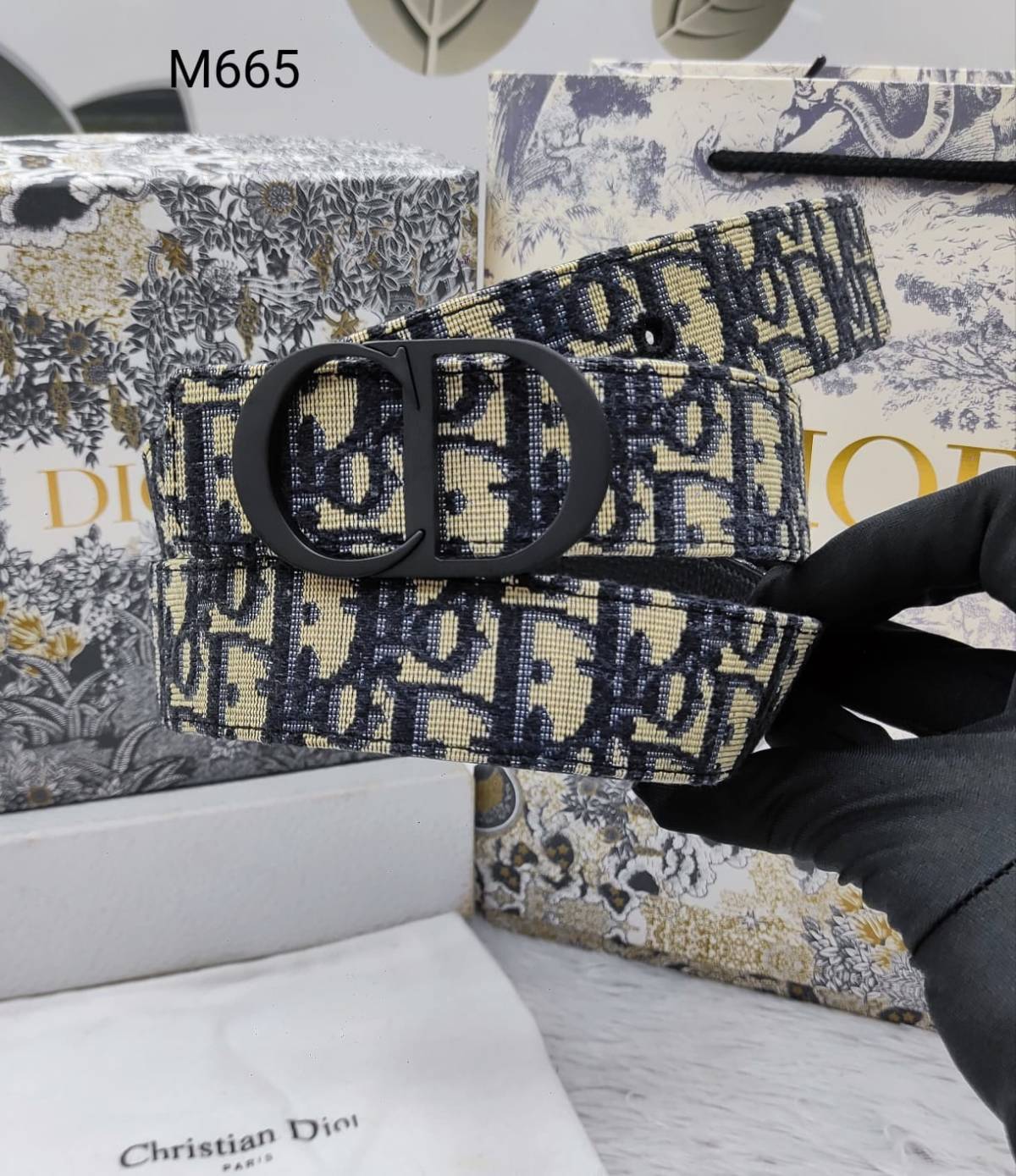 Dior Black Premium Quality Leather Belt-0