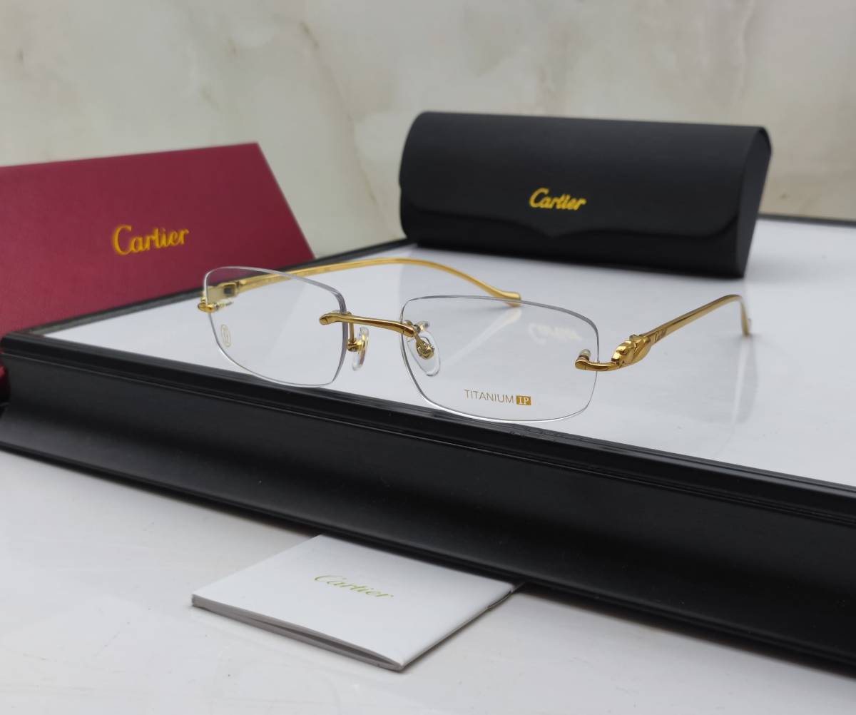 Cartier Golden Luxury Sunglasses-0