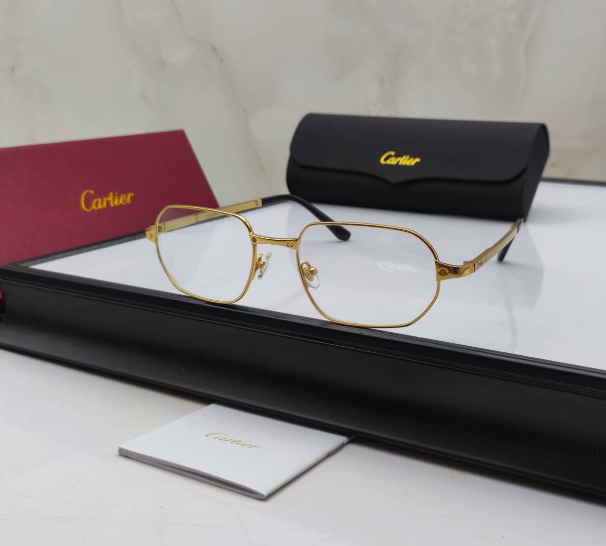Cartier Golden Luxury Sunglasses-0