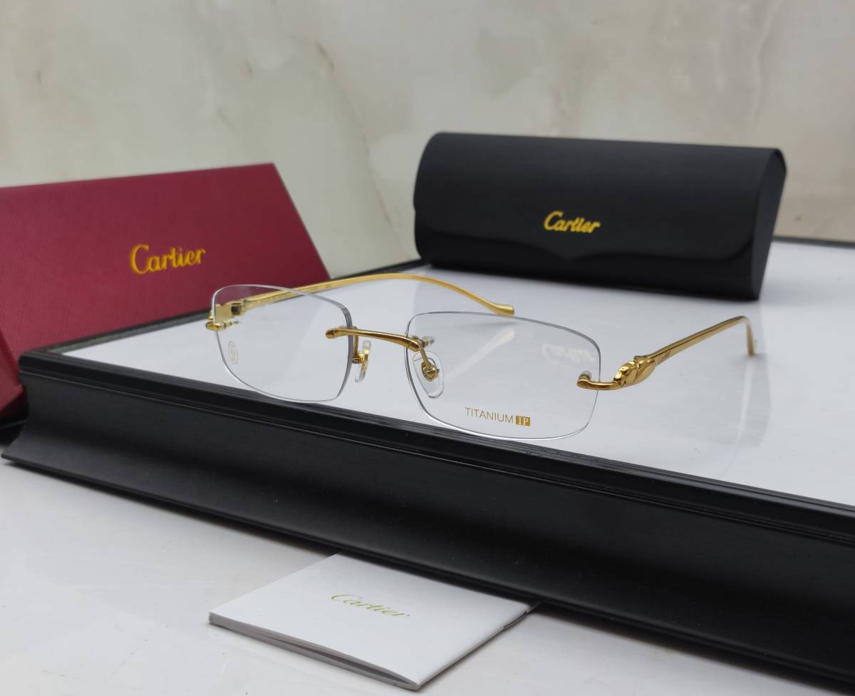 Cartier Golden Luxury Sunglasses-0