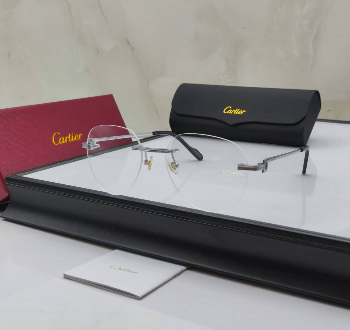 Cartier Silver Luxury Sunglasses-0