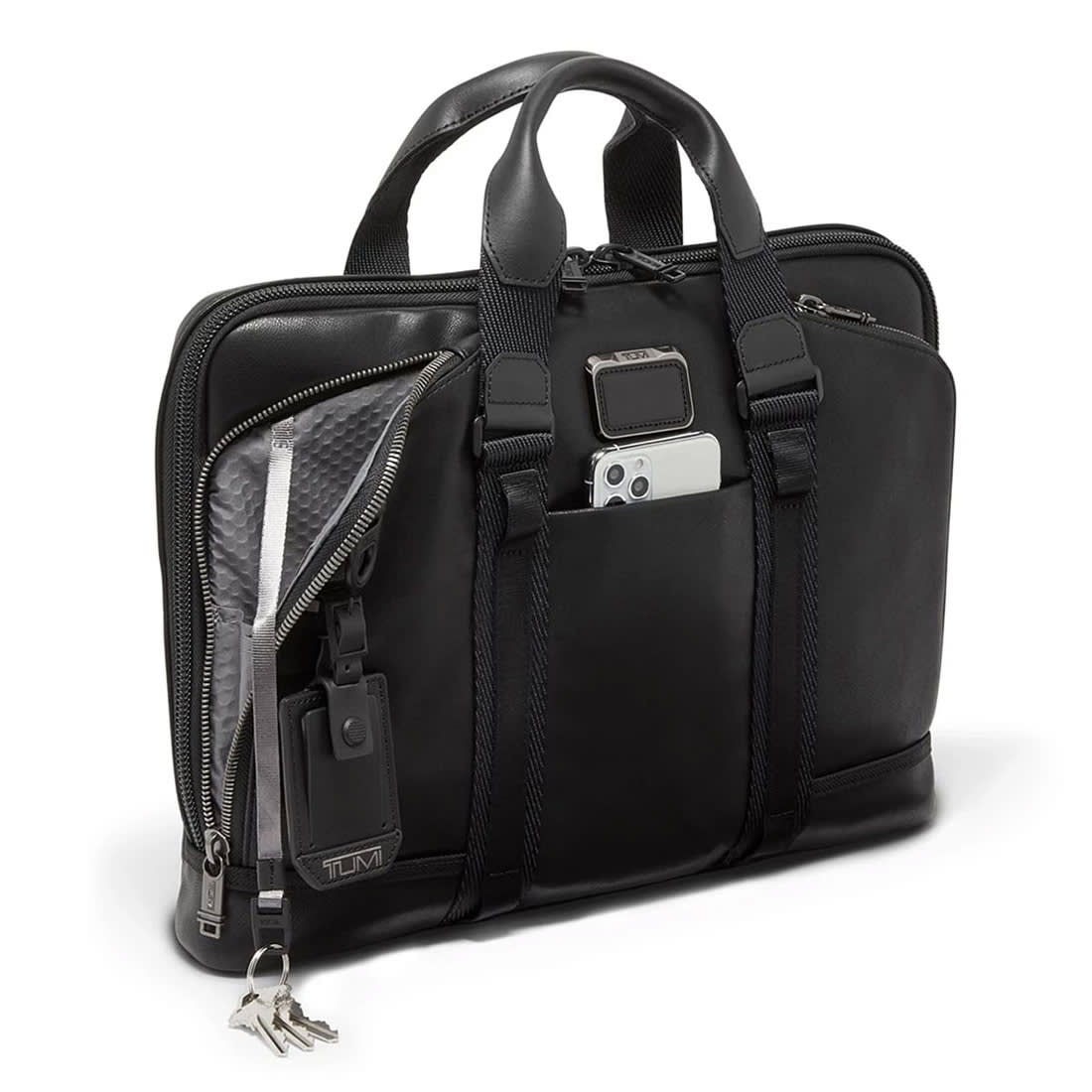 Tumi Aviano Slim Briefcase Black Bag-1