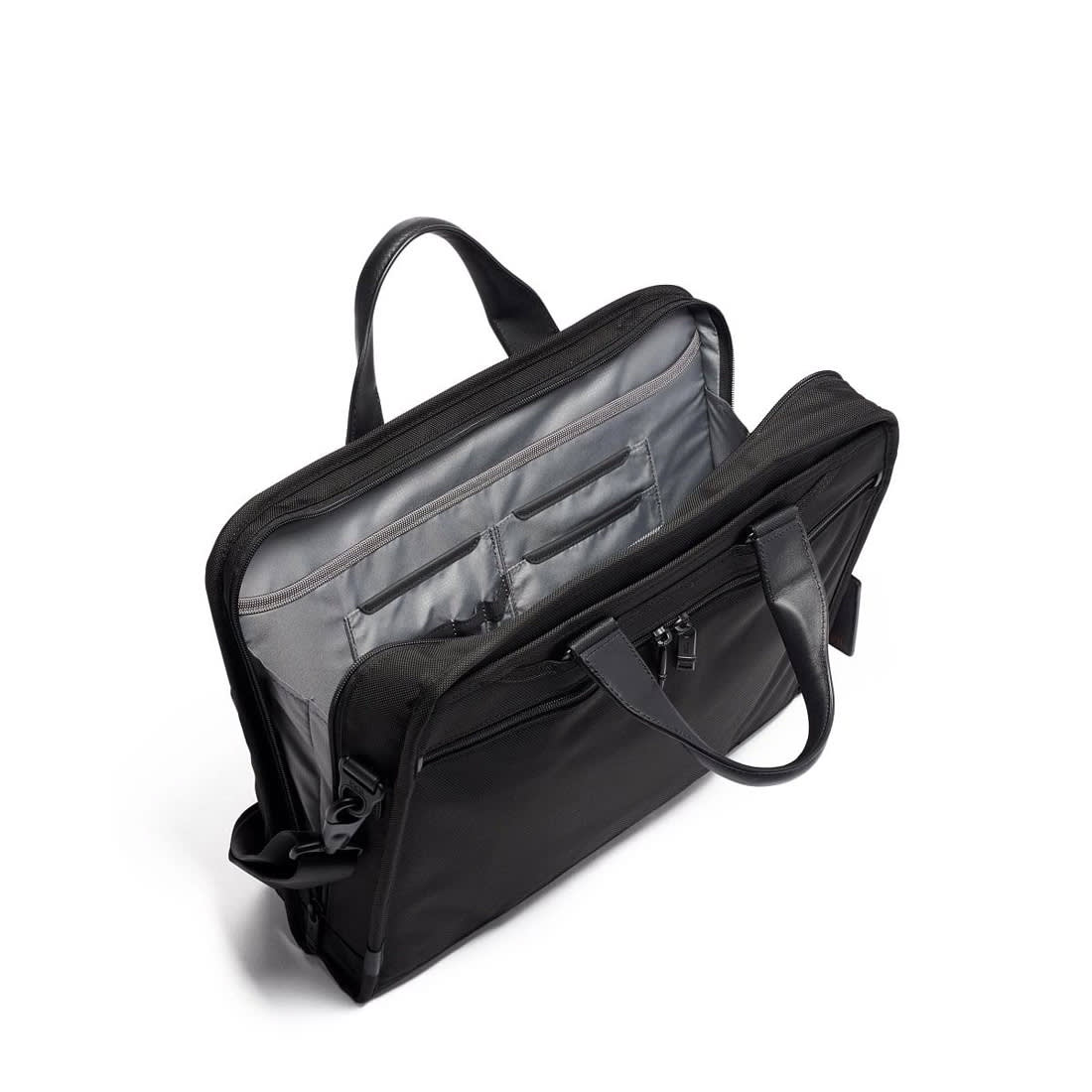 Tumi Expandable Organizer Laptop Briefcase Black Bag-1