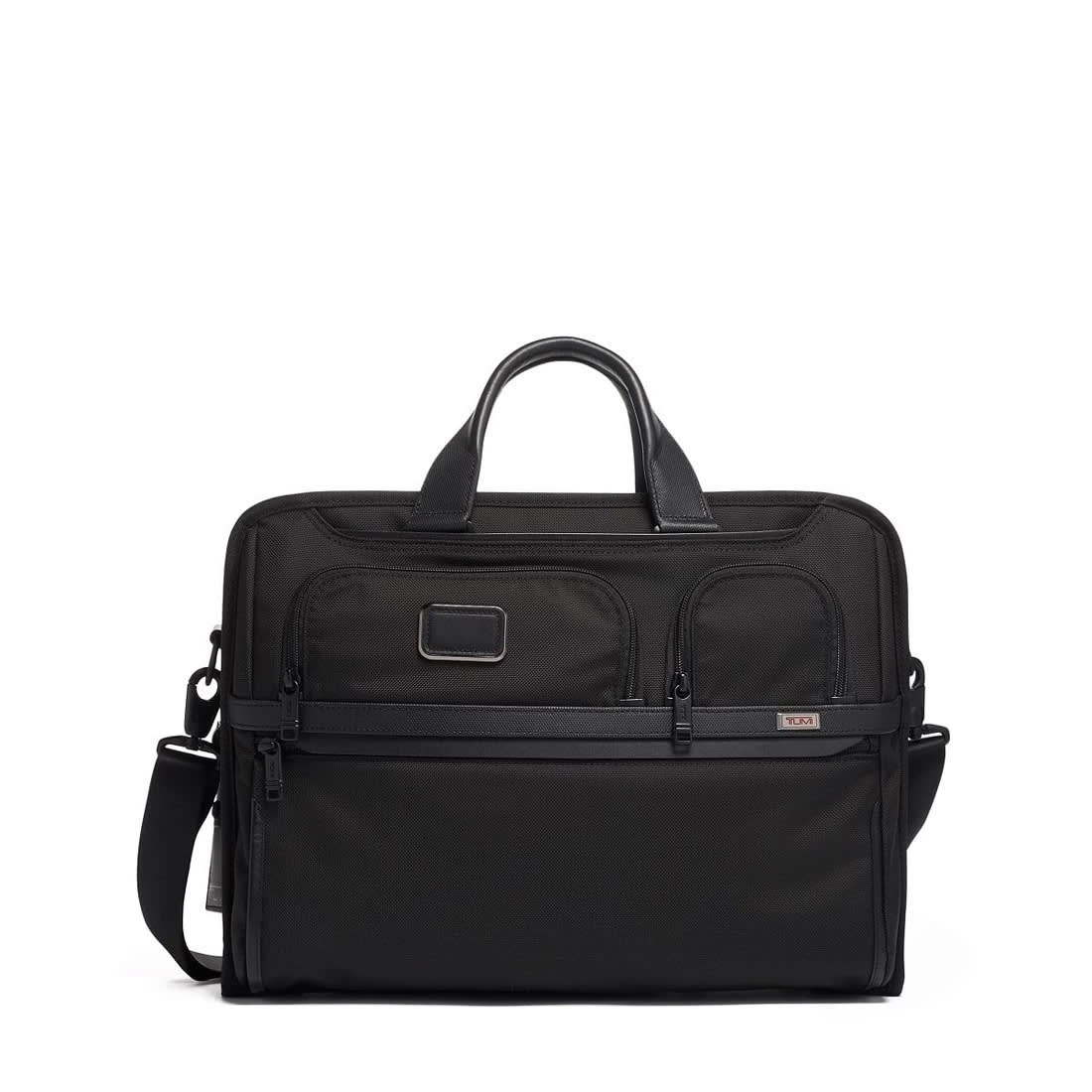 Tumi Expandable Organizer Laptop Briefcase Black Bag-0