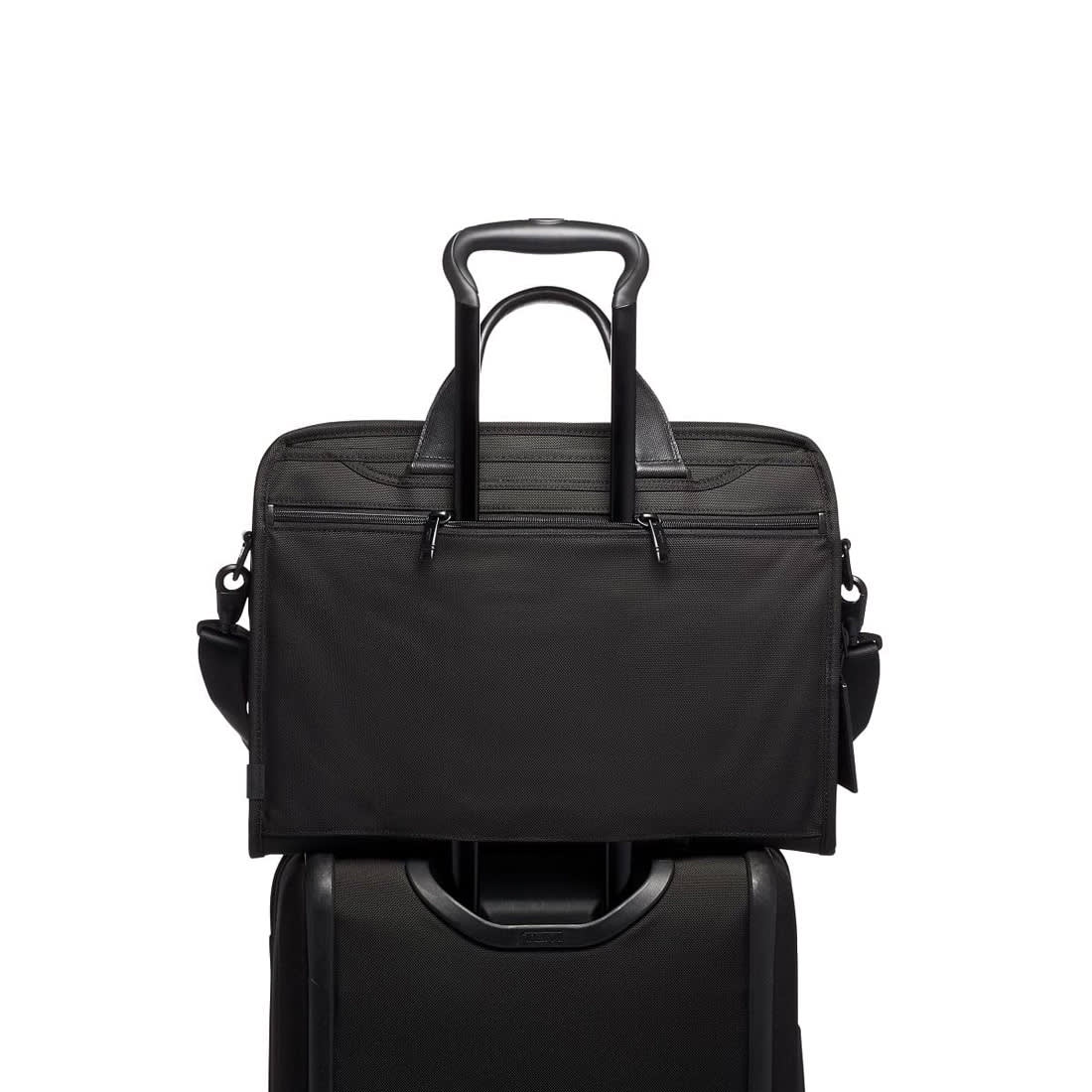 Tumi Expandable Organizer Laptop Briefcase Black Bag-5