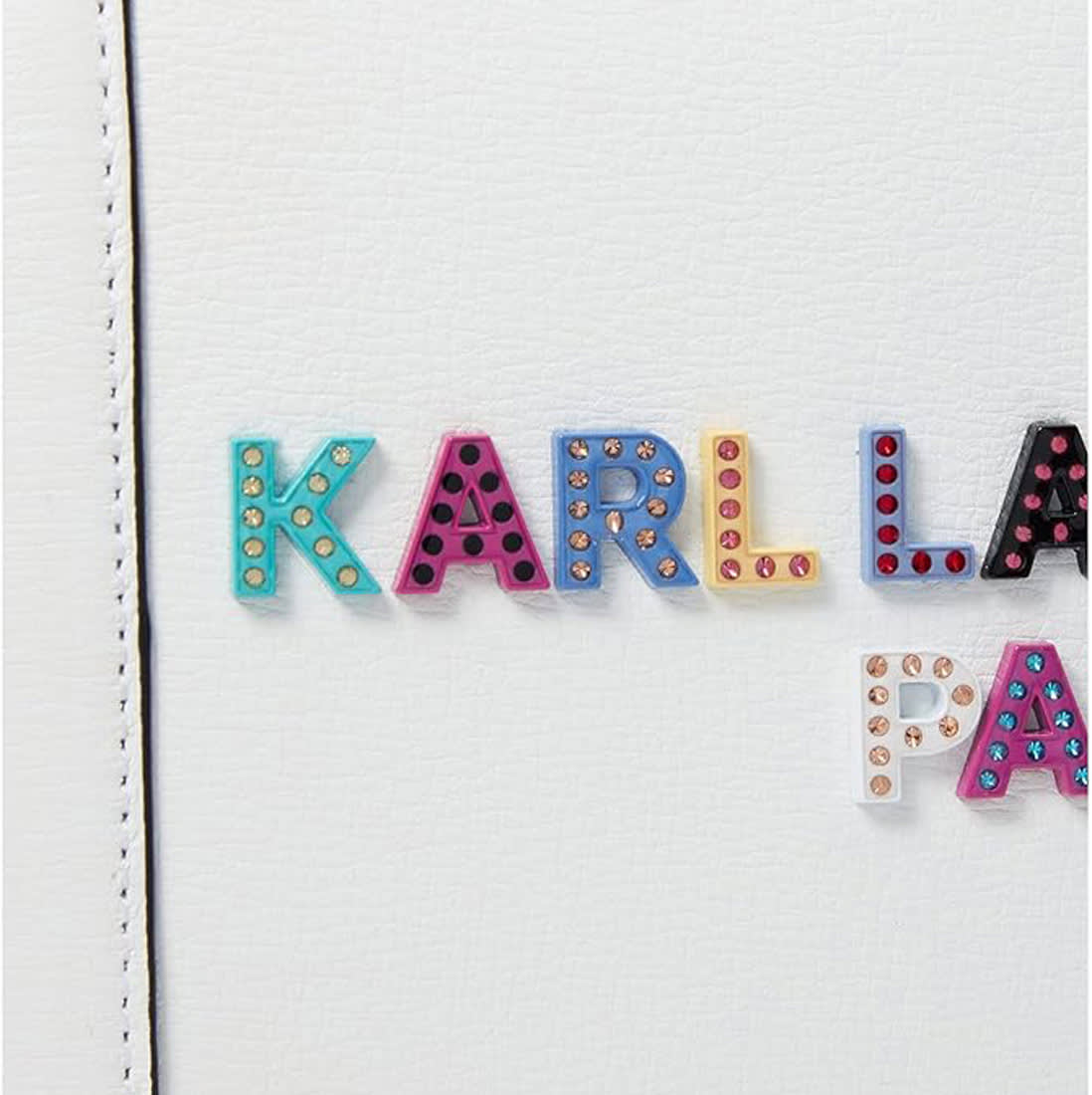 Karl Lagerfeld Paris Simone Crossbody White Shoulder Bag-2