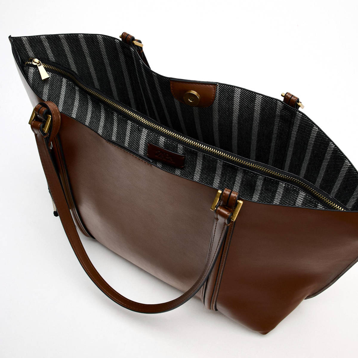 Zara Premium Brown Tote Bag-4