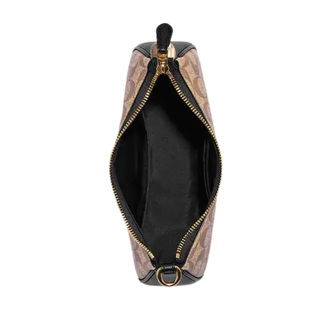 Coach Teri Signature Canvas Shoulder Brown Bag-1