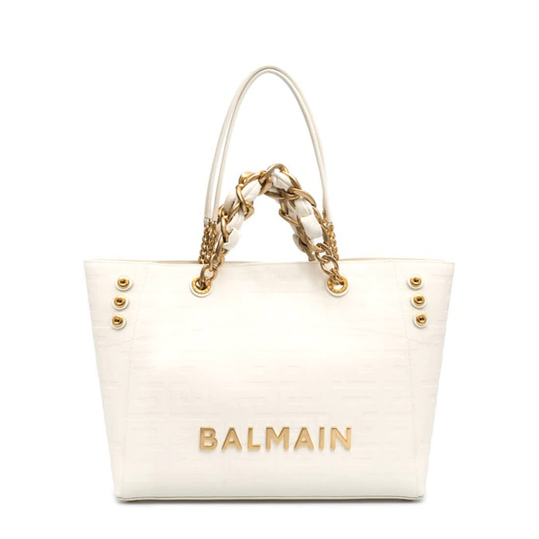 Balmain Premium White Tote Bags-0