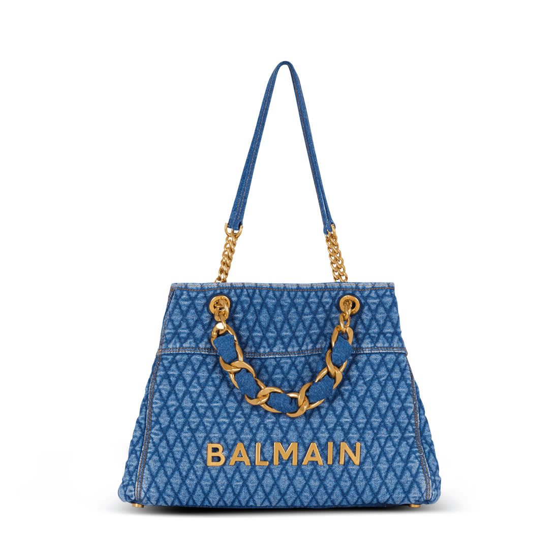 Balmain Premium Blue Tote Bags-0