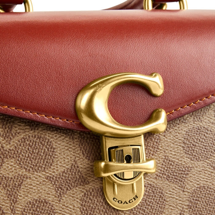 Coach Satchel Crossbody  Brown Handbag-3