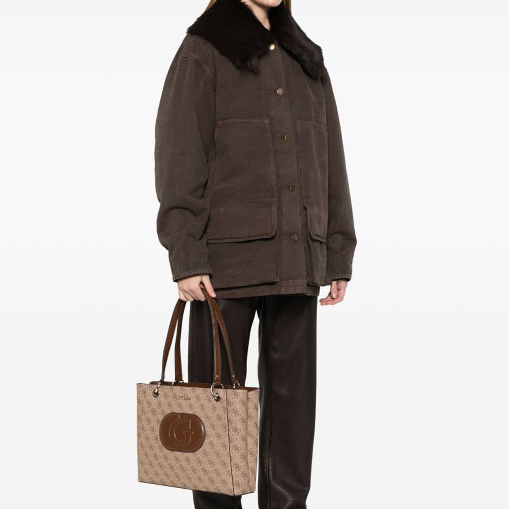 Guess Noelle Brown Shoulder Bag-4