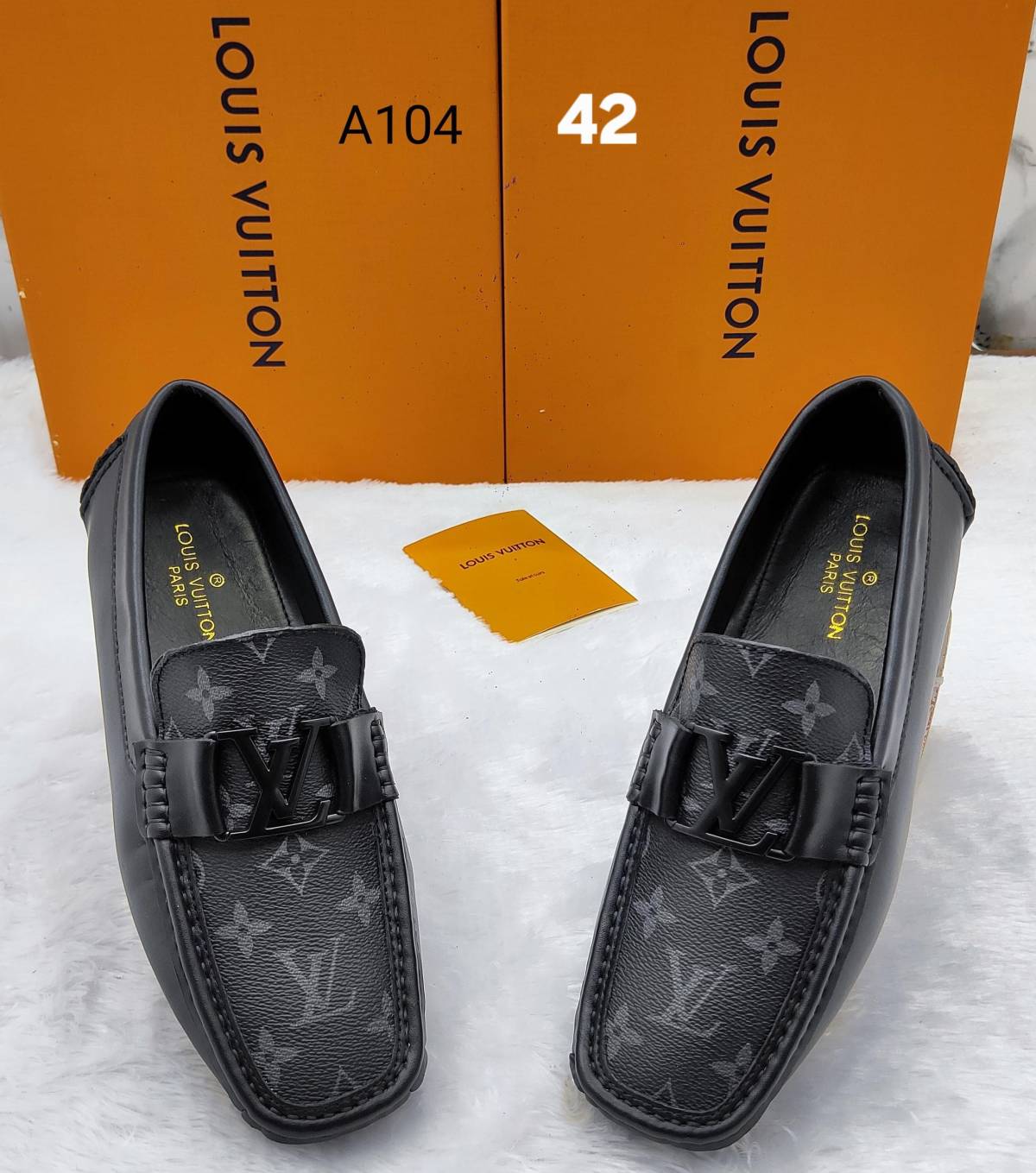 Louis Vuitton Hockenheim Moccasin Black Loafers-0