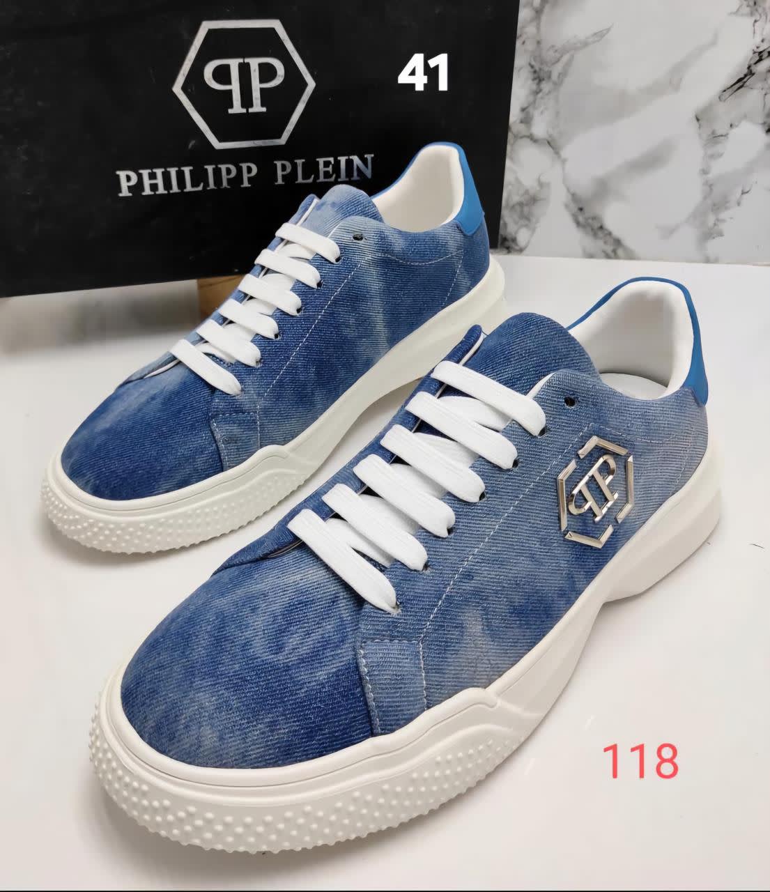Philip Plein Sports Blue Premium Low-Top Sneaker-0