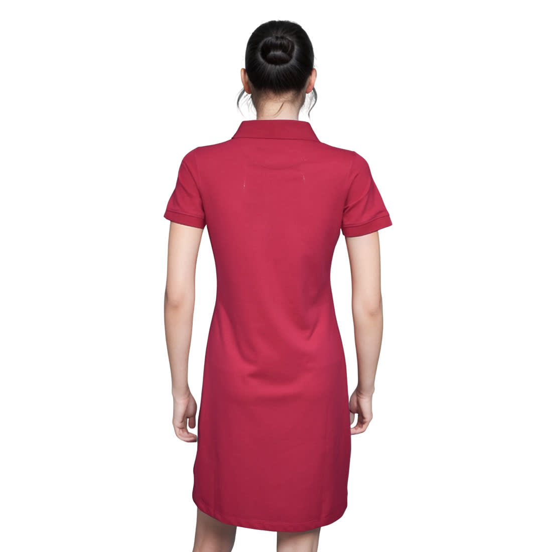 Fred Perry Embroidery Logo Dark Pink Premium Dress-2