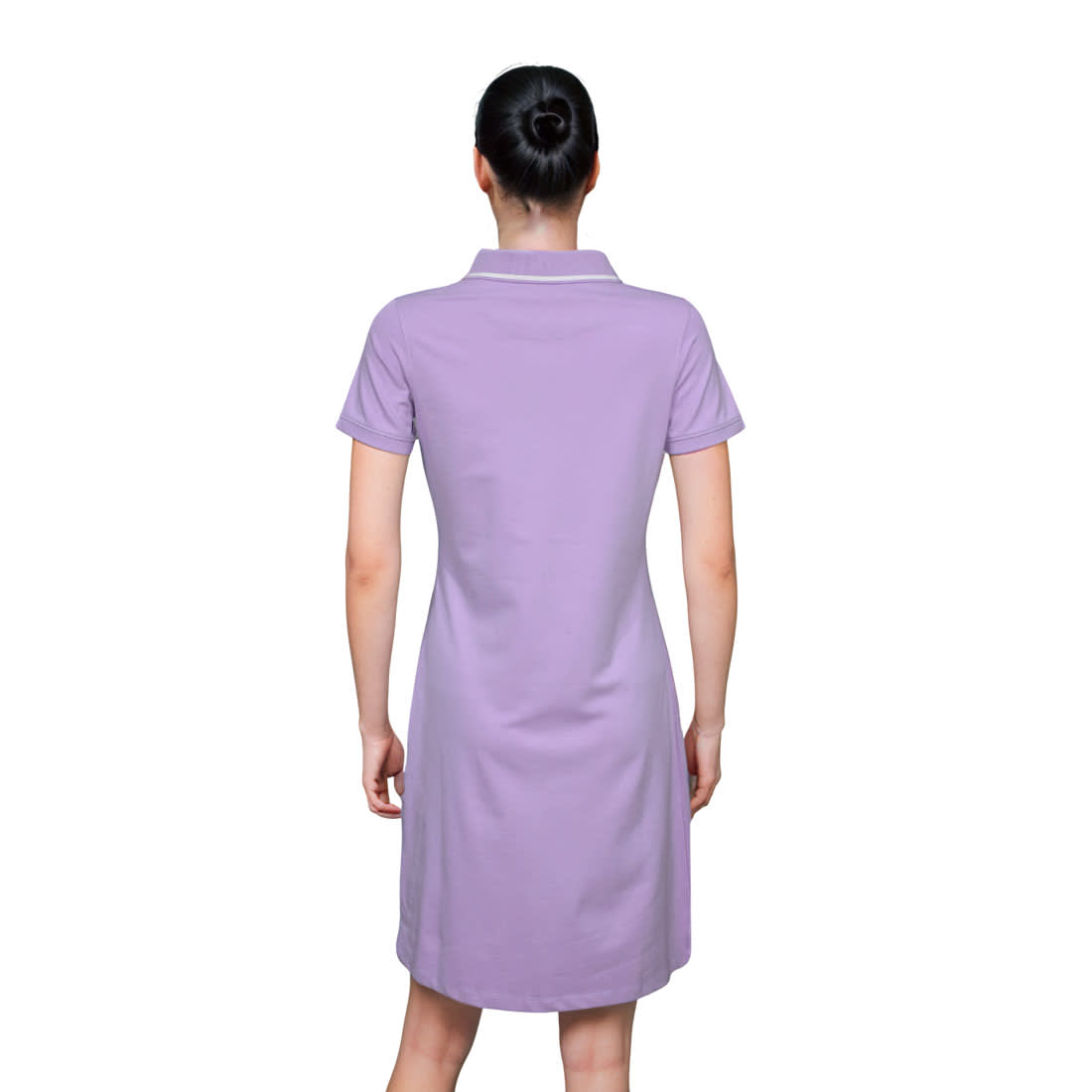 Ralph Lauren Embroidery Logo Purple Premium Dress-2