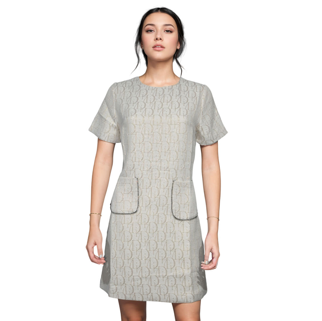 Dior Premium Cream Quality Cream Dress-1