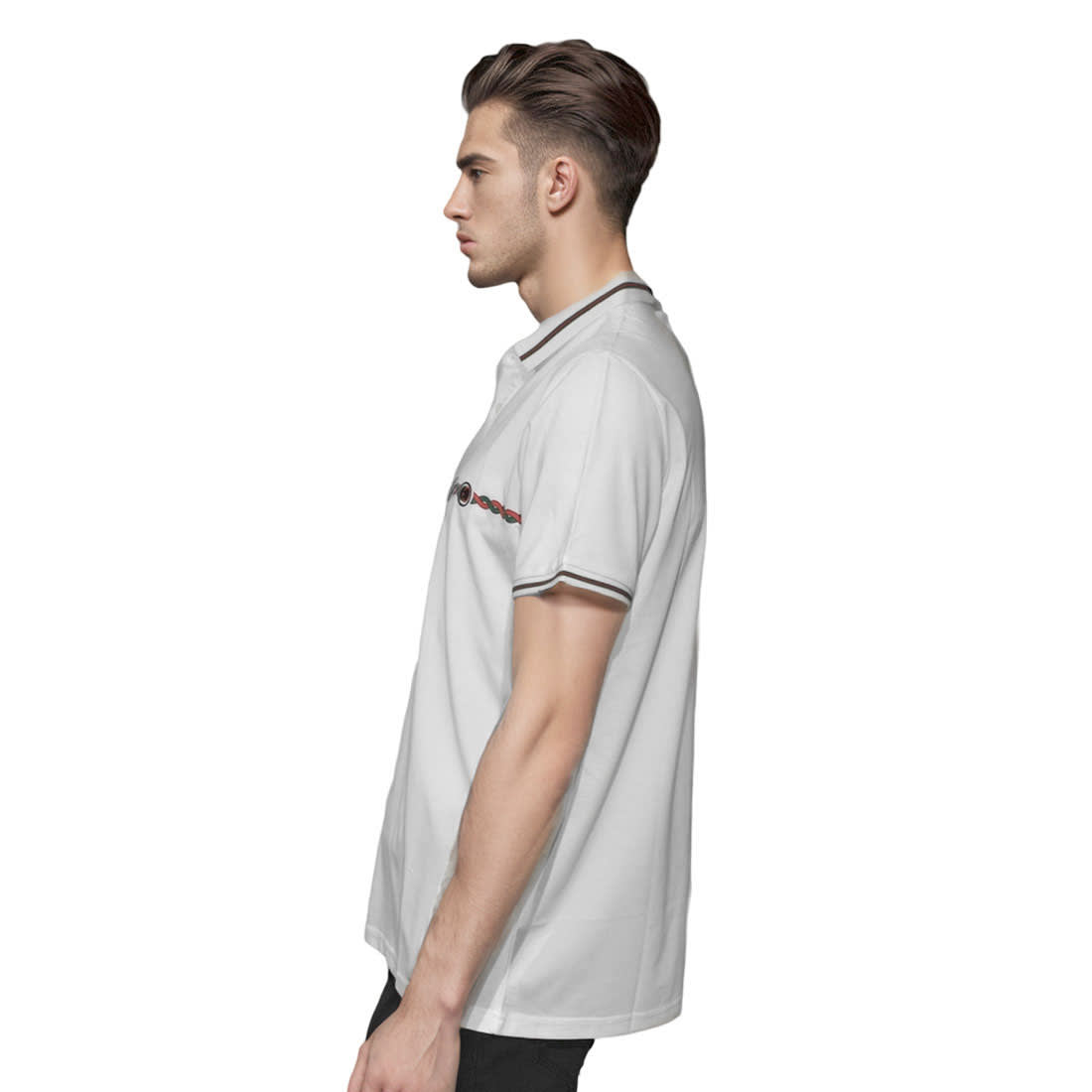 Gucci White Premium Quality Polo T-shirt-2