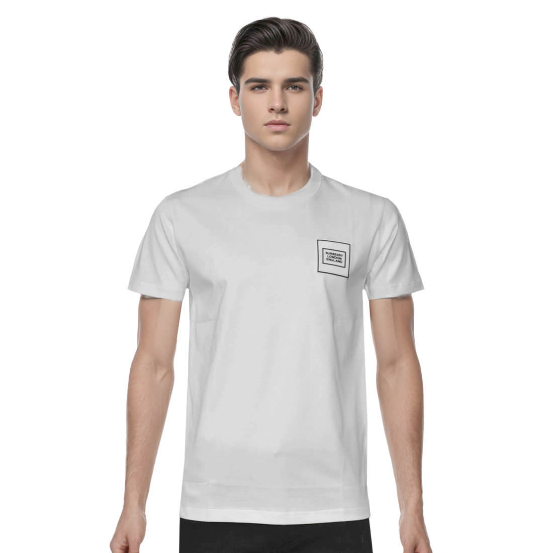 Burberry Patch White Premium Quality T-shirt-0