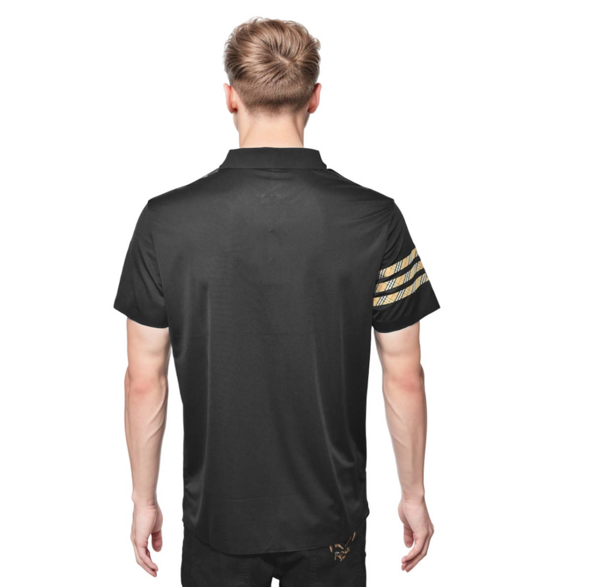Burberry Black Premium Quality Polo Tees-1