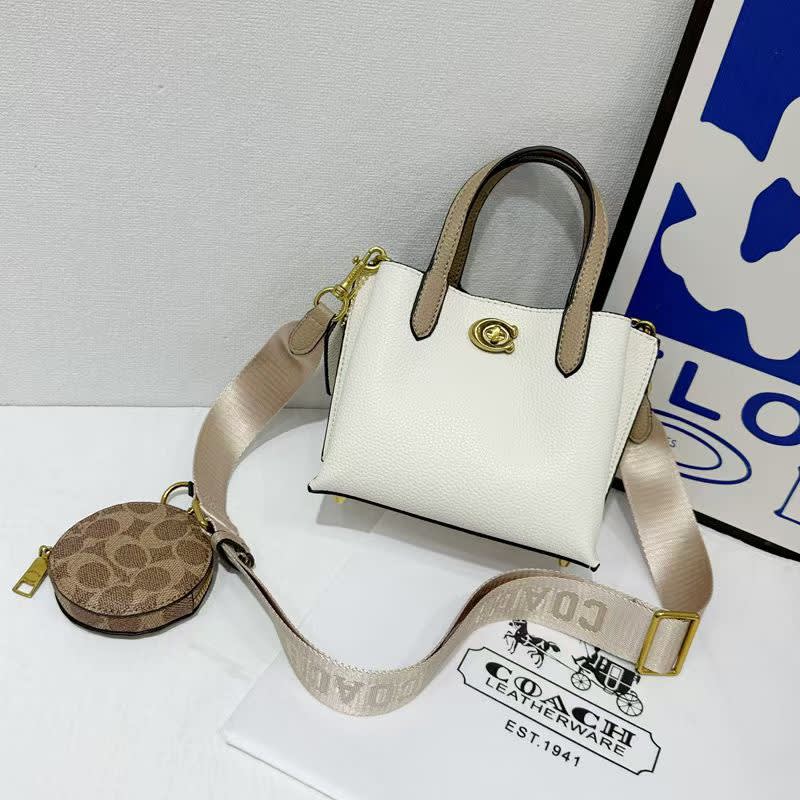 Coach Willow Pochette 18 White Crossbody Bag-0