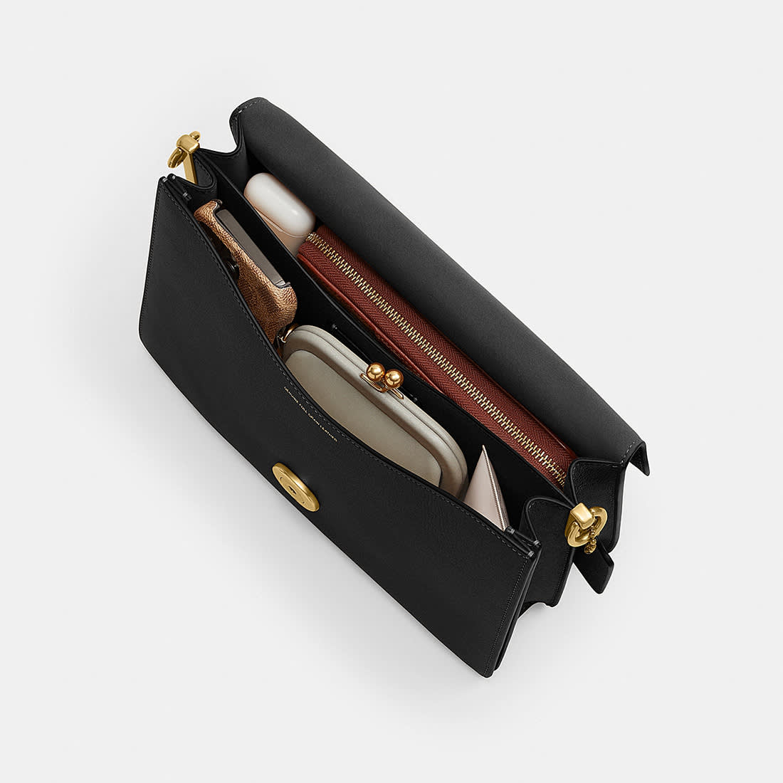 Coach Chain Tabby Black Shoulder Bag-3