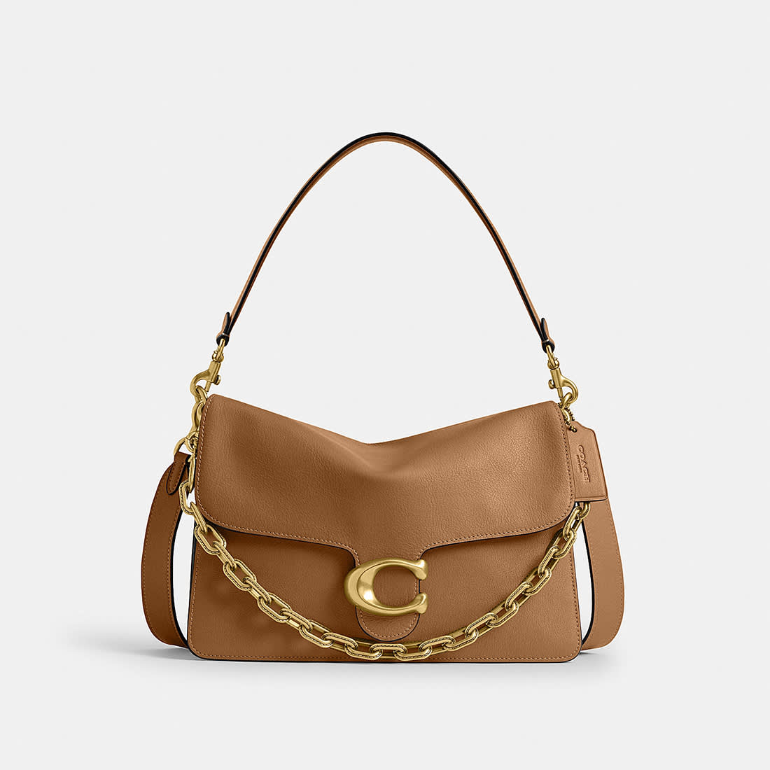 Coach Chain Tabby Brown Shoulder Bag-0