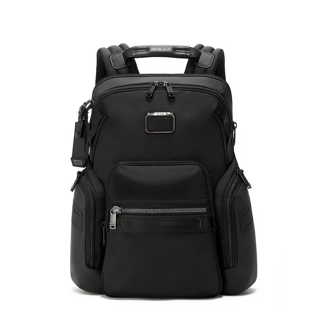 Tumi Alpha Bravo Navigation Black Backpack-0