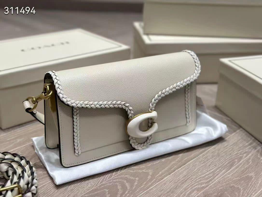 Coach Women's Weaving Designer White messenger Bag-0