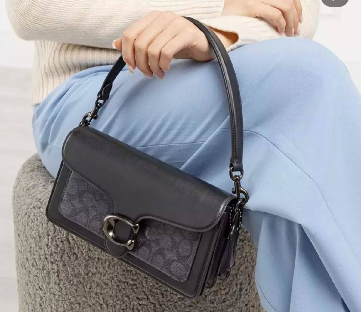 Coach Tabby Black Shoulder Bag-0