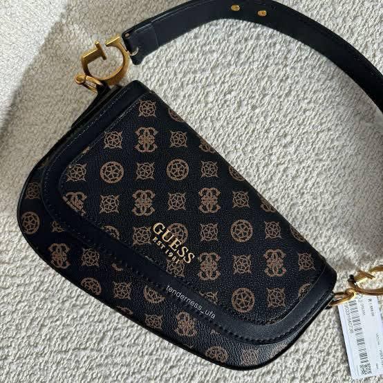 Guess Mocha Multi G Dream Medium Black Shoulder Bag-0