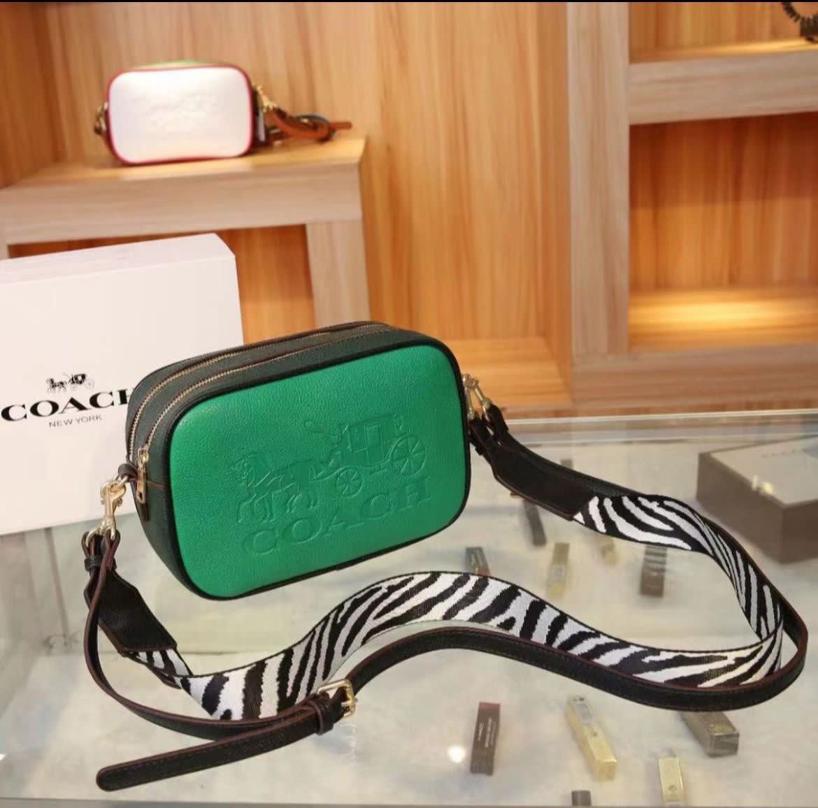 Coach Premium Green Crossbody Bag-0