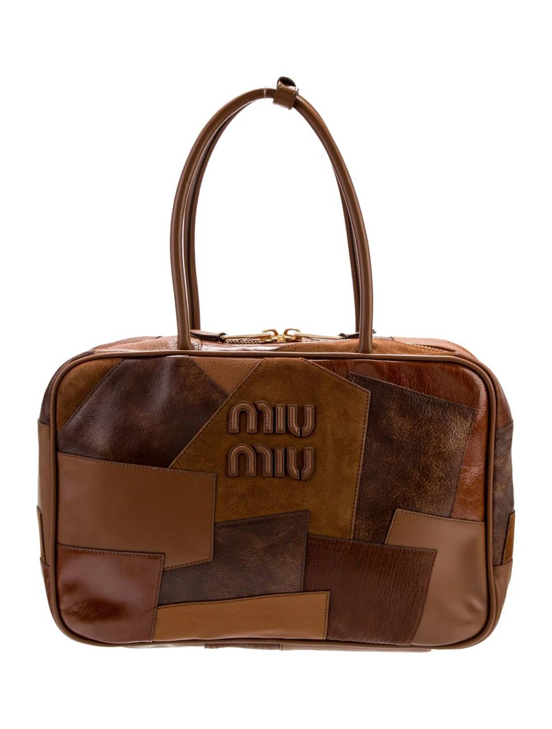 MIU MIU IVY leather patchwork bag-0