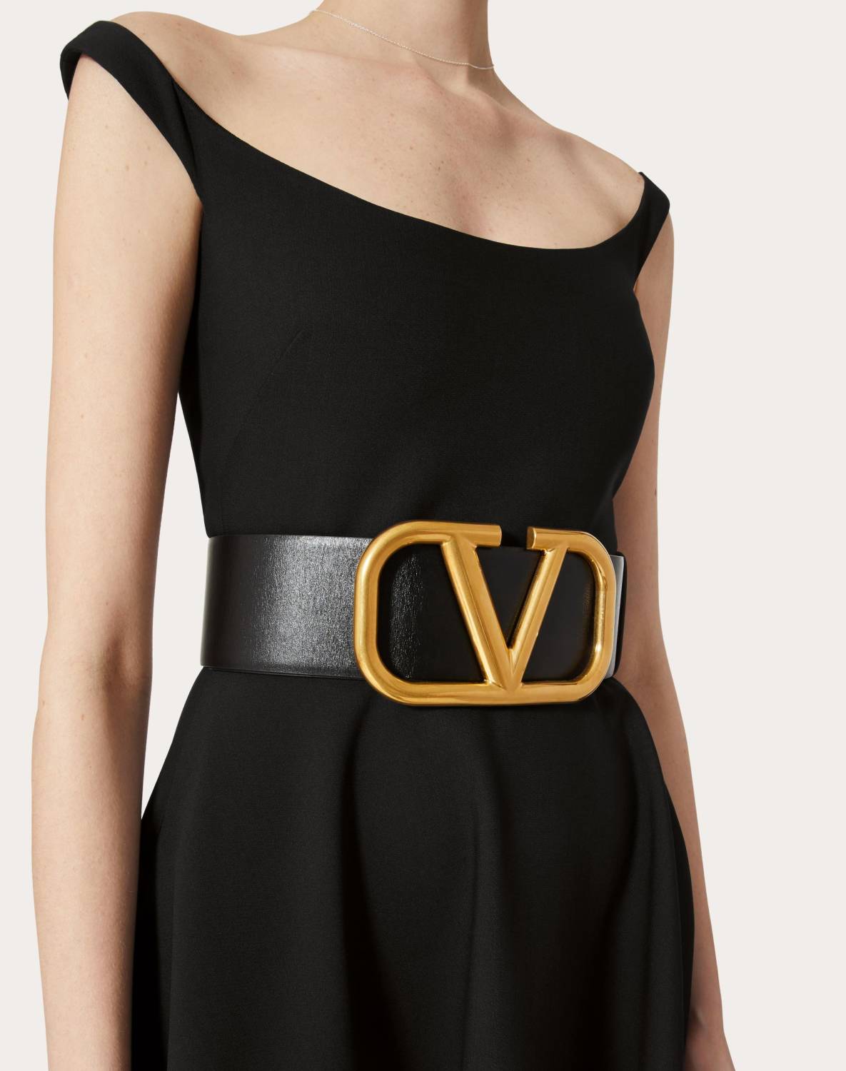 Valentino Black & Golden Premium Quality Belt-0