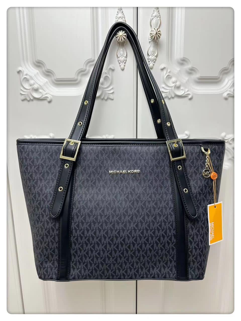 Michael Kors  Marilyn Small Saffiano Black Leather Crossbody Bag-0