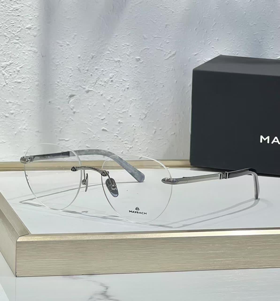 Maybach Silver Luxury Frameless Sunglasses-0