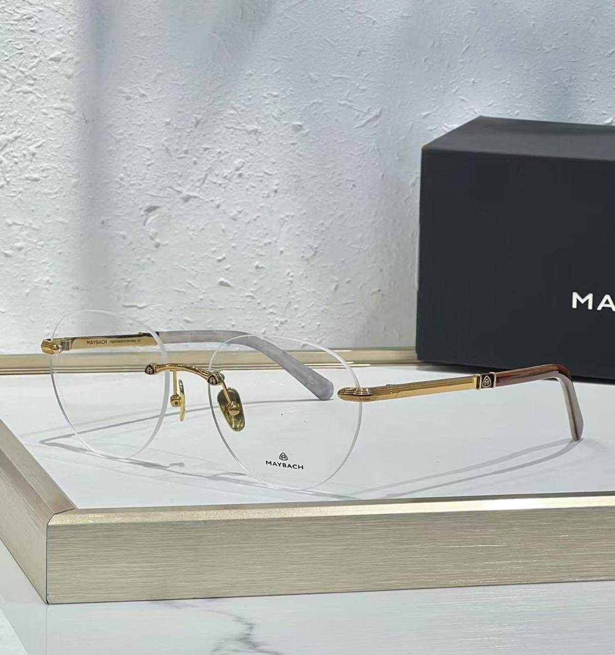 Maybach Golden Luxury Frameless Sunglasses-0