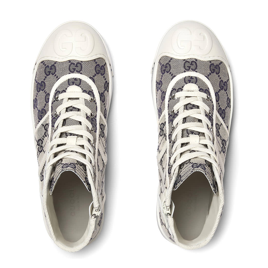 Gucci White & Brown Premium Quality Sneakers-3