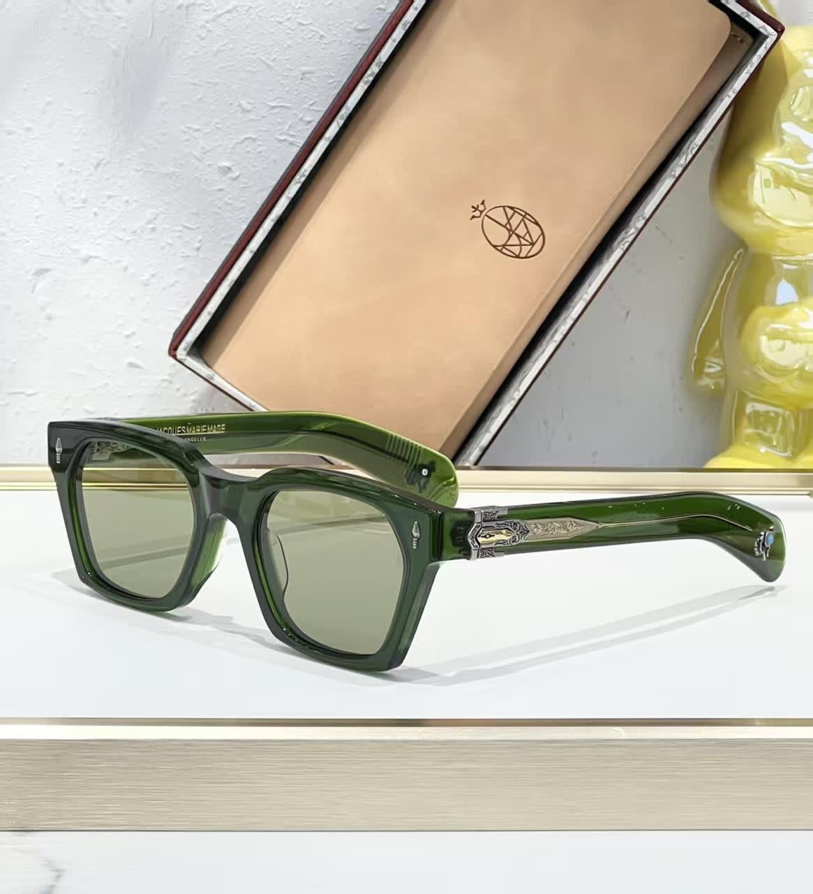Jacques Marie Mage Green Luxury Sunglasses-0
