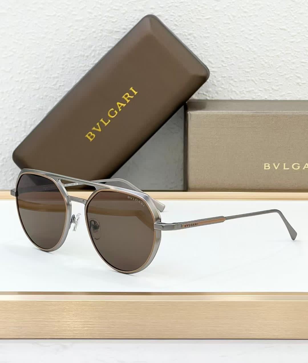 Bvlgari Brown Luxury Sunglasses-0