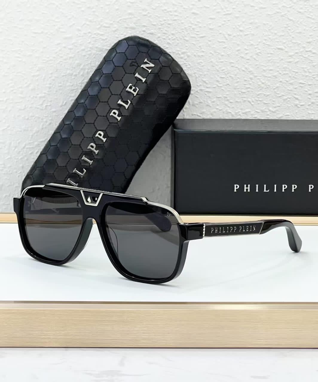 Philipp Plein Grey Luxury Sunglasses-0