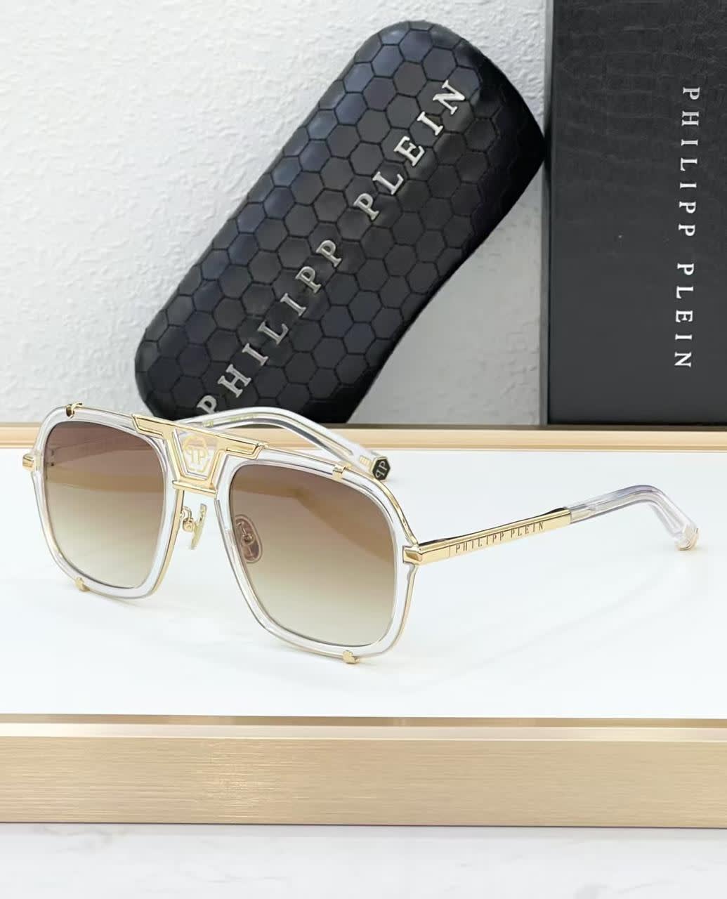 Philipp Plein Brown Luxury Sunglasses-0