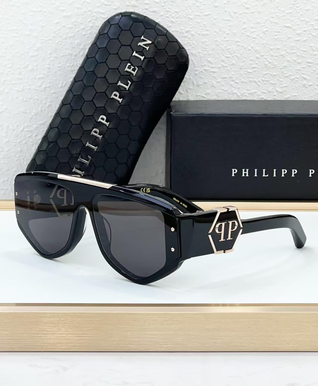 Philipp Plein Black & Silver Luxury Sunglasses-0