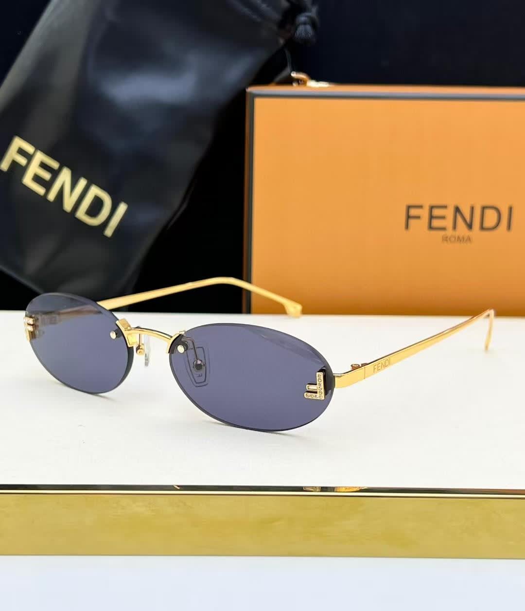 Fendi Blue & Golden Luxury Sunglasses-0