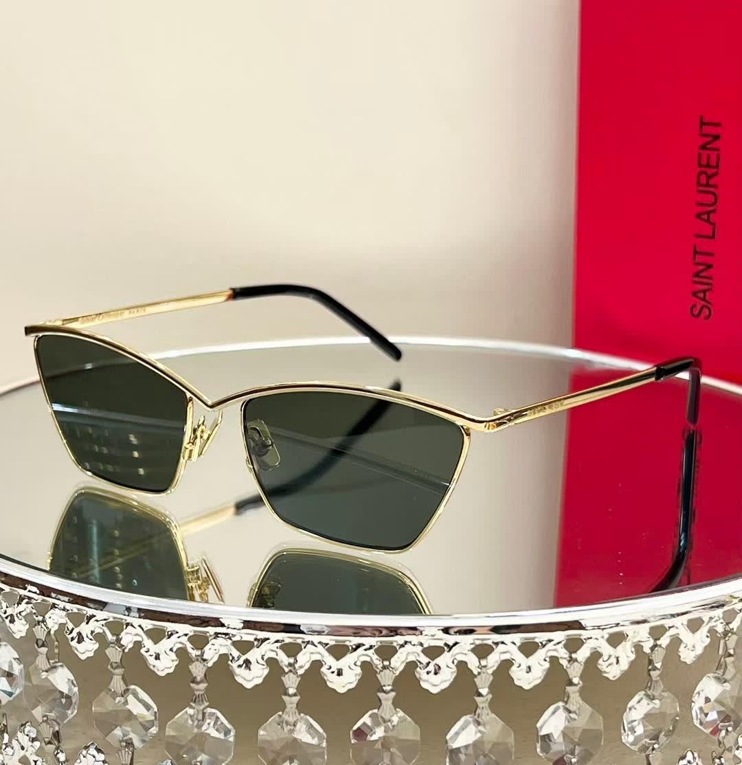 Saint Laurent Green/Golden Luxury Sunglasses-0
