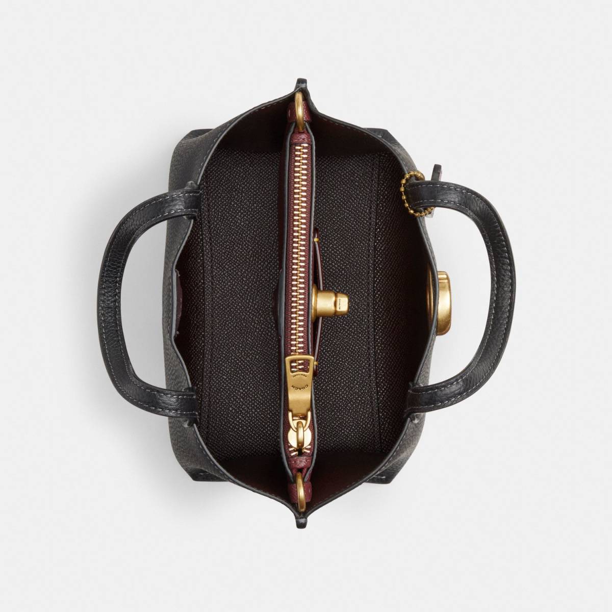 Coach Willow 18 In Signature Canvas Black Tote Bag-2