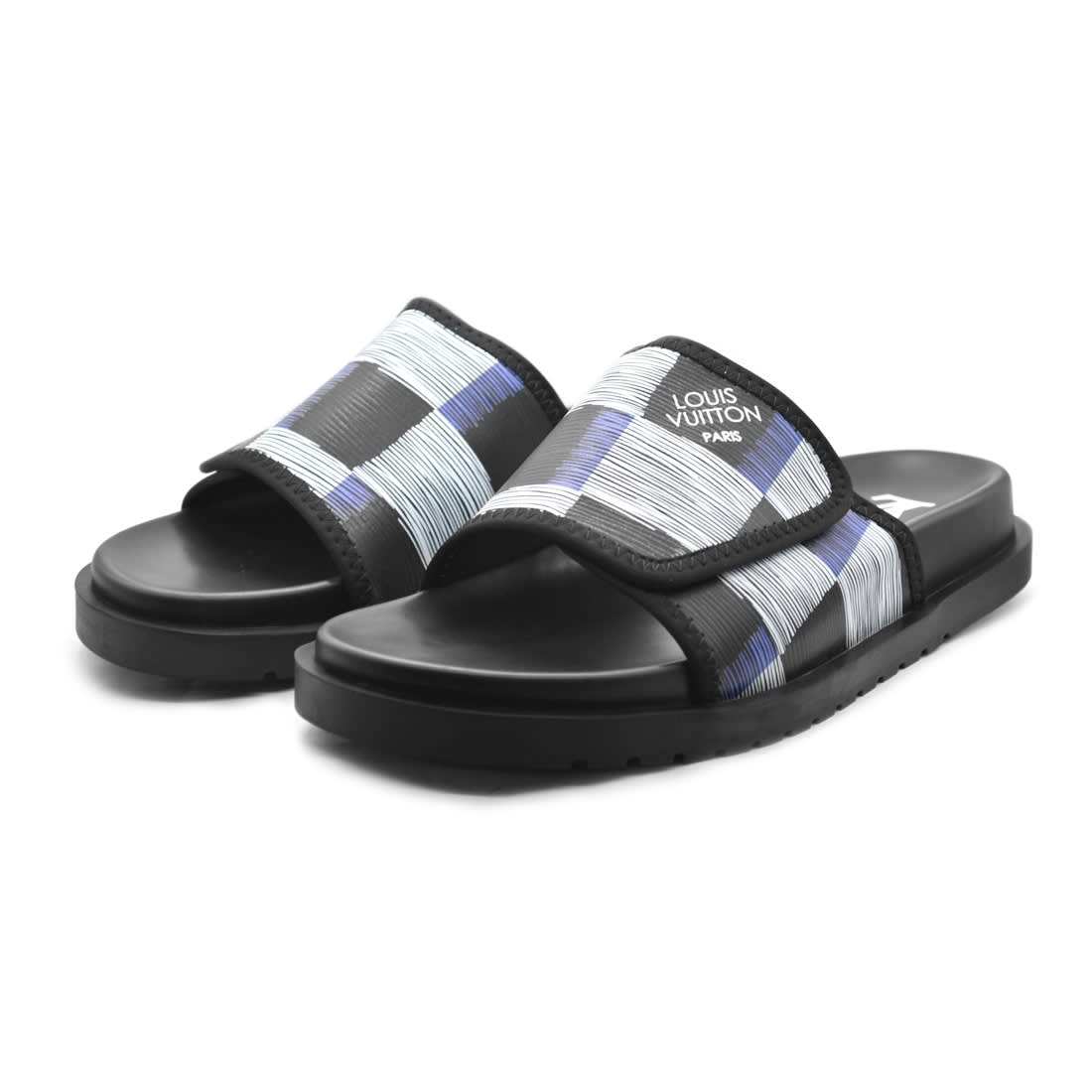 Louis Vuitton Black Premium Quality Stylish Men's Flip-flop-0