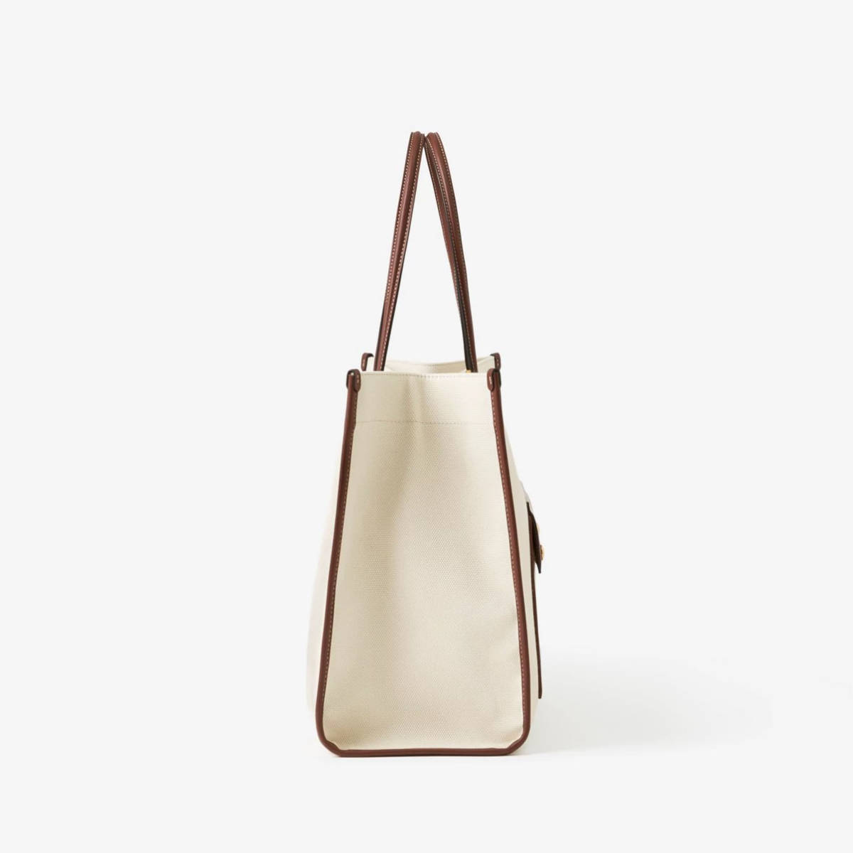 Burberry Large Freya White Tote Bag-2